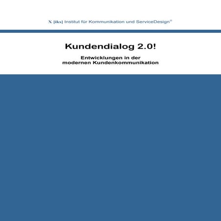 Kundendialog 2.0 - Leseprobe