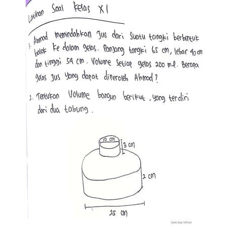 Xi latihan soal tugas 2 matematika