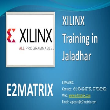 Xilinx Training in Jalandhar Chandigarh