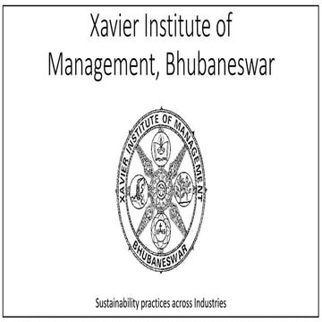 (XIMB) Sustainability - Aquaculture industry