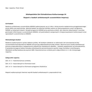 XI Małopolskie Dni Dziedzictwa Kult...