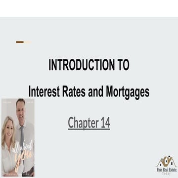 Introduction To Interest Rates And Mortgage Mathematical Calculations ...