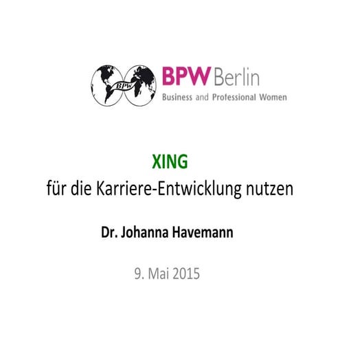 XING & Karriere-Entwicklung 