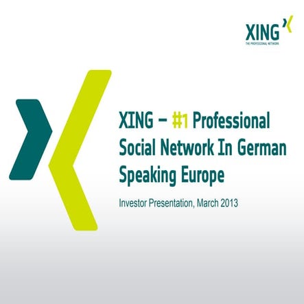 XING AG Investor Presentation 03/2013