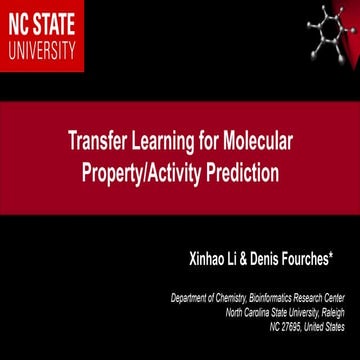 2019 Triangle Machine Learning Day - Transfer Learning for Molecular Property...