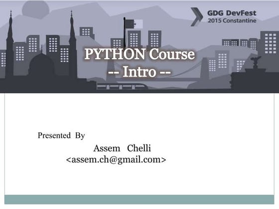 Full Python in 20 slides | PPT