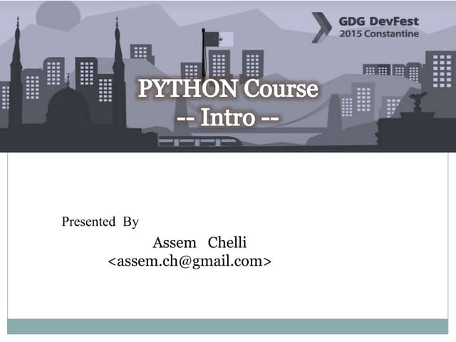Python Workshop | PPT