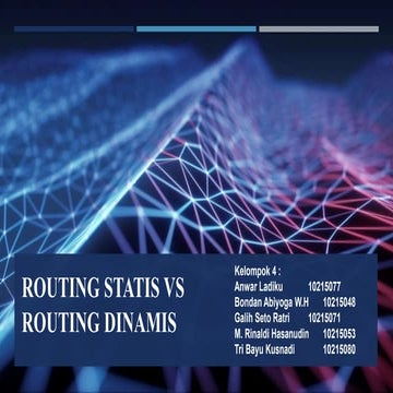 Routing statis vs routing dinamis