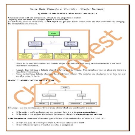 Xi some basic concepts of chemistry | PDF