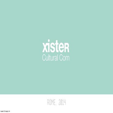 xister presentation 2014_lastworks - carlo sebastiani