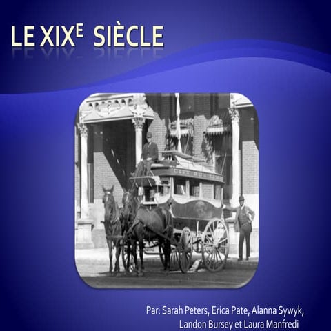 Le XIXe siècle - la langue français