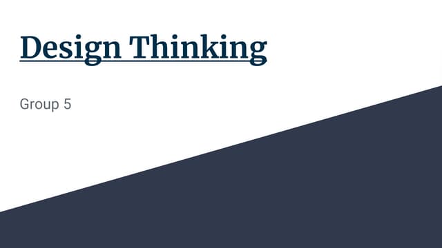 Design thinking | PPT