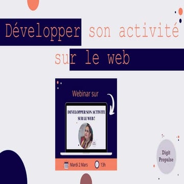 [Webinar] Développer son activité sur internet en Guinée  Digit Propulse