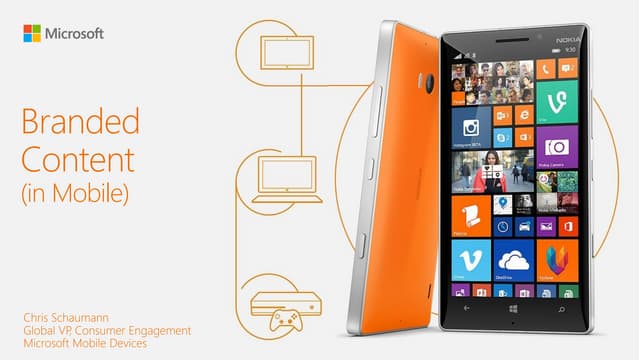 Branded Content (in Mobile) by Chris Schaumann