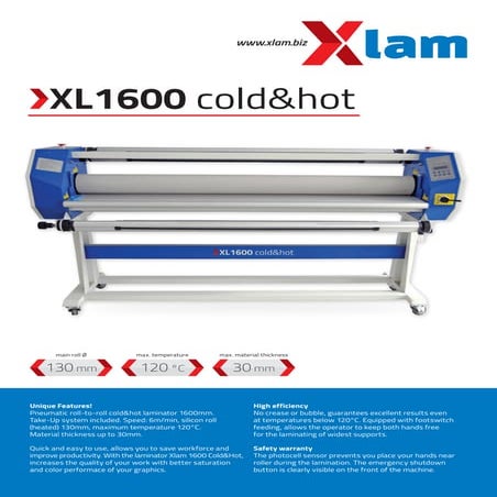 Laminadora XLAM XL1600 CH