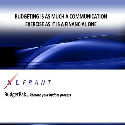 XLerant Webinar On Budgeting And Communications