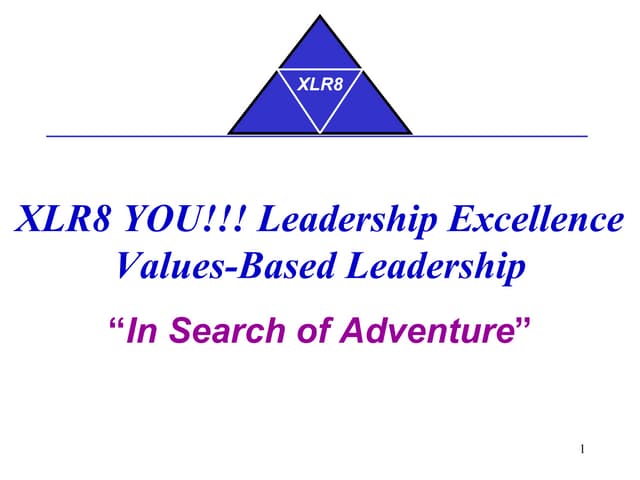 XLR8 YOU!!! Leadership Excellence