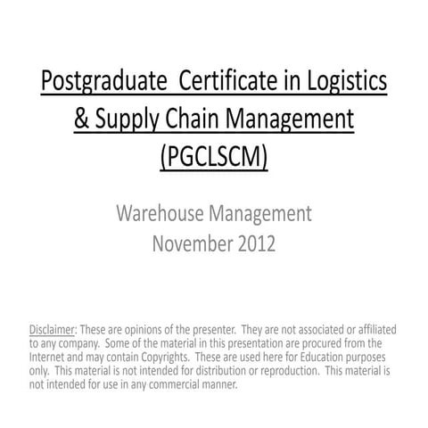 IT Warehouse Management - XLRI PGCLSM