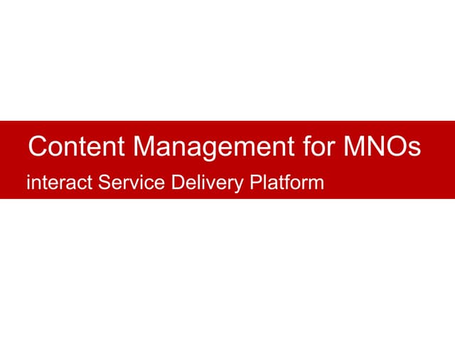 Xmanager for Mobile Network Operator