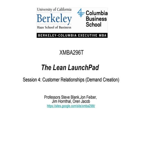 Xmba 296 t lecture 4   demand creation