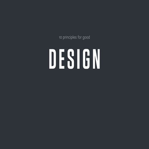 10 Principles for Good Design for Mobile