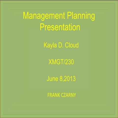 Xmgt230 week 4 assignment