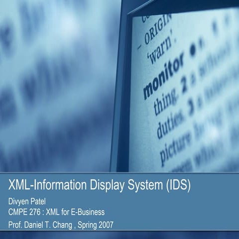 XML - Information Display System