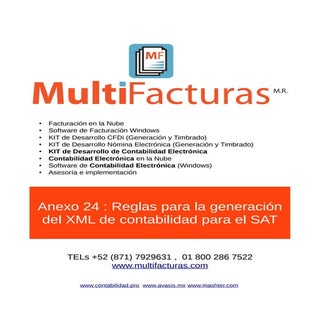 Xml contabilidad electronica SAT an...