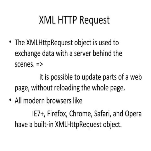 Xml http request | PPT