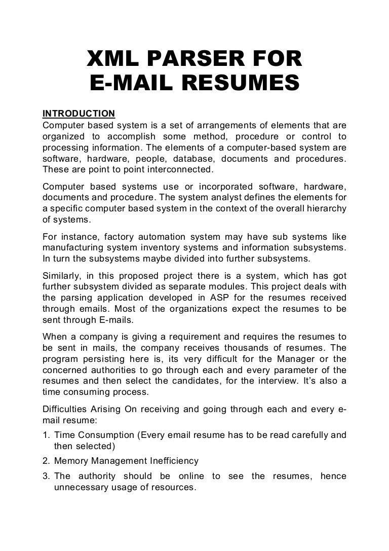 the resumes