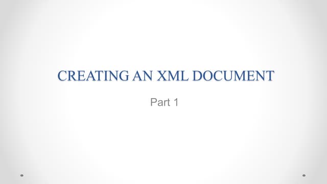 Xml part1  