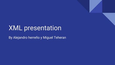 Xml presentation