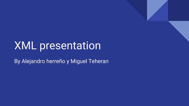 Xml presentation