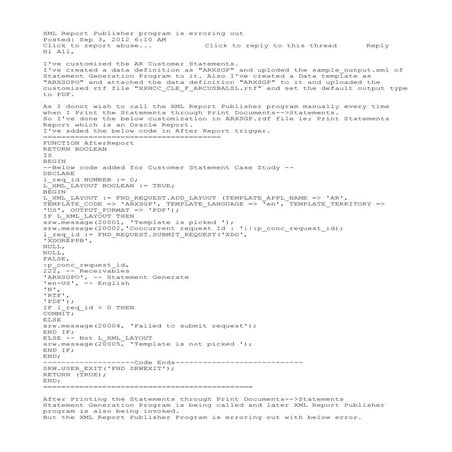 Xml reports | PDF