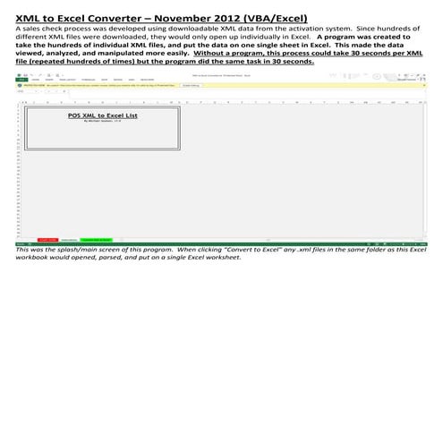 XML to Excel Converter