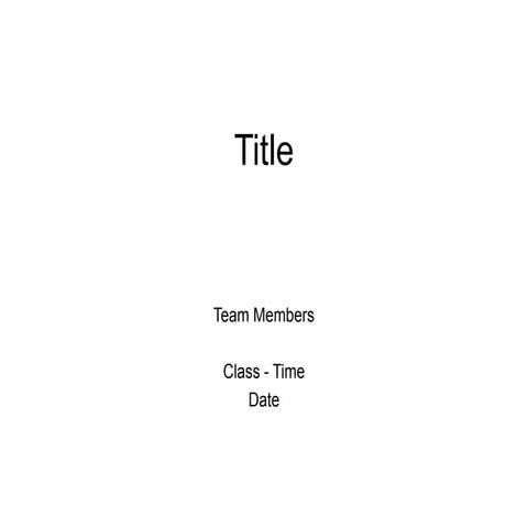 Generic slide template | PPT