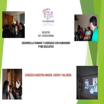 Xochiquetzalli mision, visión y valores pp 2