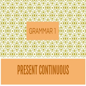 Present continuous | PPTX