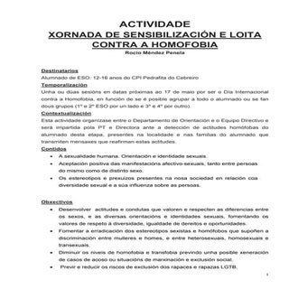 Xornada contra homofobia