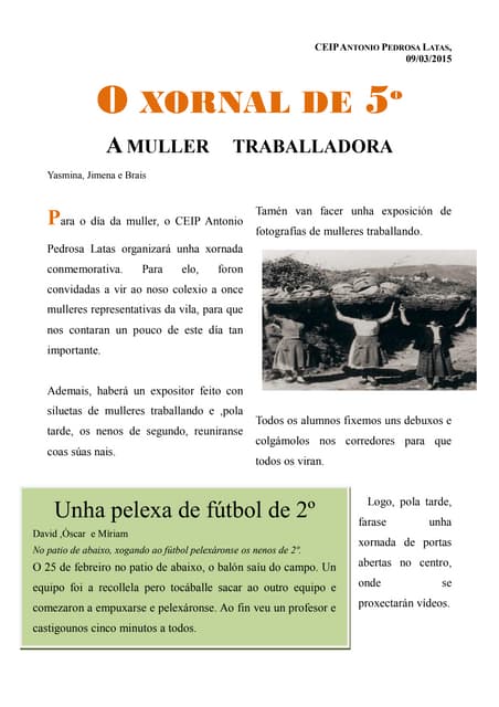 Xornal de quinto definitivo