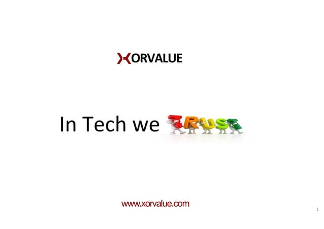 Xorvalue   in tech we trust offre globale