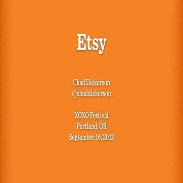 Etsy - XOXO 2012 - Portland