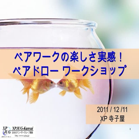 Xp寺子屋出張版＃２「ペアワークの楽しさ実感！ペアドローワークショップ」