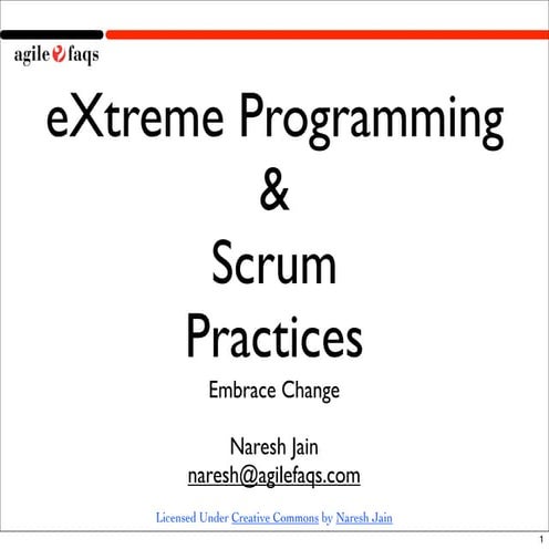 XP And Scrum Practices