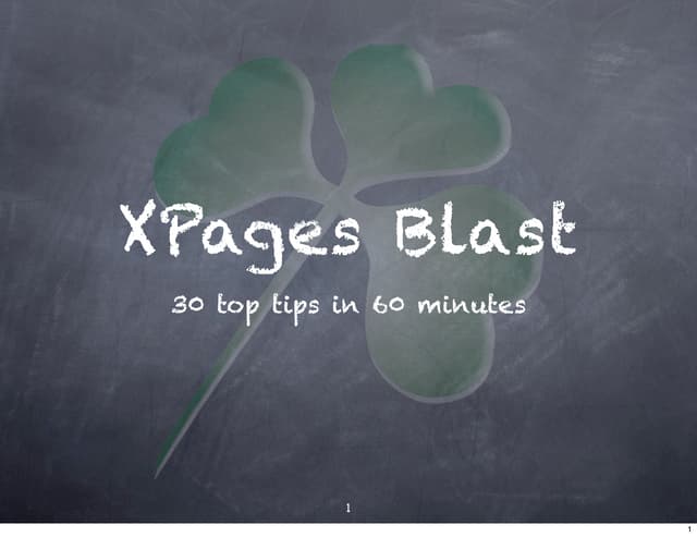 XPages Blast - ILUG 2010