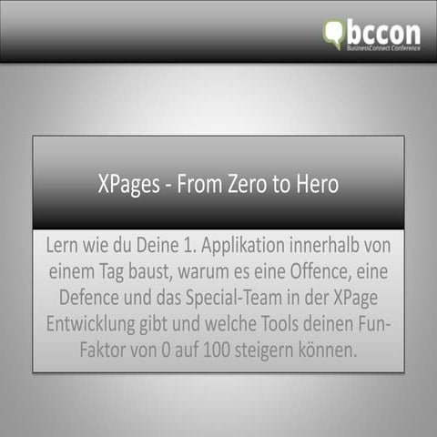 XPages From Zero To Hero