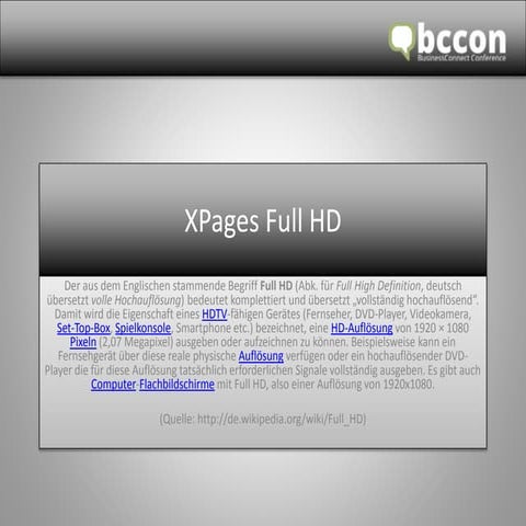 XPages Full HD