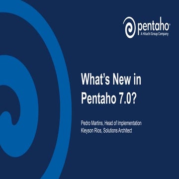 What's New in Pentaho 7.0?