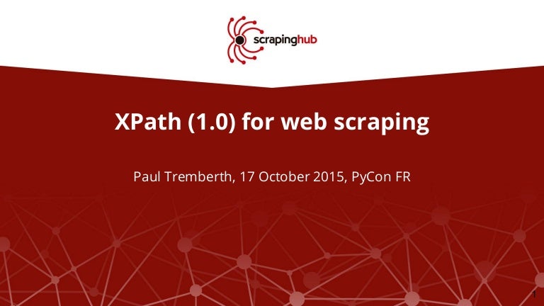 XPath for web scraping