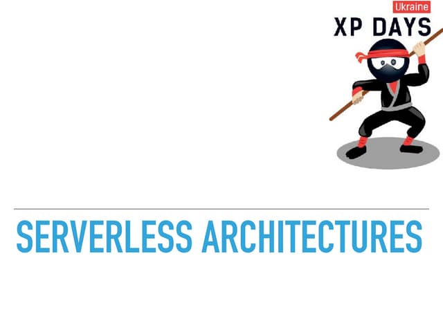 DevOps Days Tel Aviv - Serverless Architecture